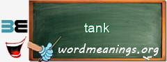 WordMeaning blackboard for tank